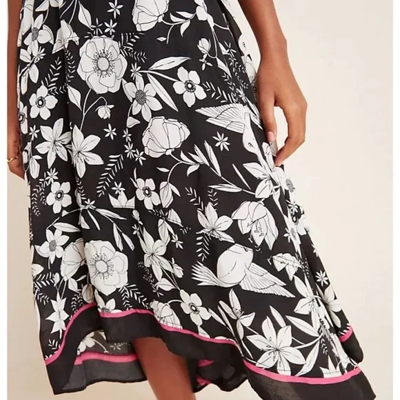 Anthropologie Black and White Asymmetrical Sundress - Picture 6 of 9